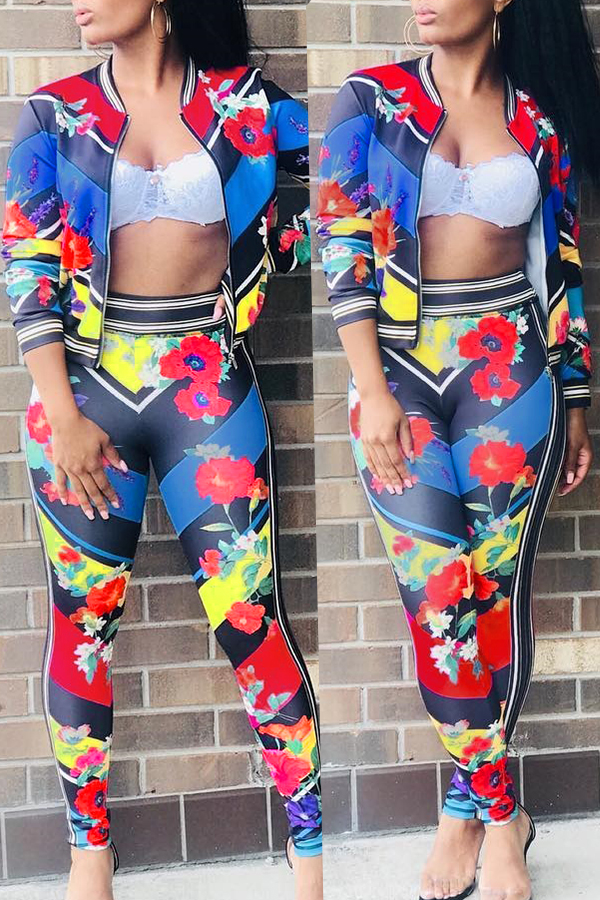 Lovely Casual Floral Printed Rose Red Two-piece Pants Set(Non Positioning Printing
Lovely Casual Floral Printed Rose Red Two-piece Pants Set(Non Positioning Printing