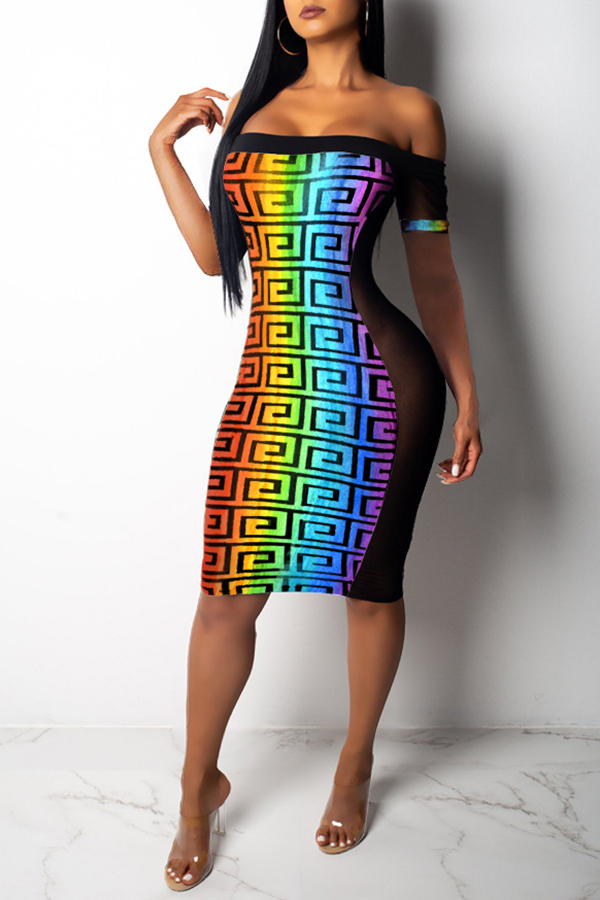 Lovely Women’s Off The Shoulder Printed Multicolor Knee Length A Line Dress
Lovely Women’s Off The Shoulder Printed Multicolor Knee Length A Line Dress