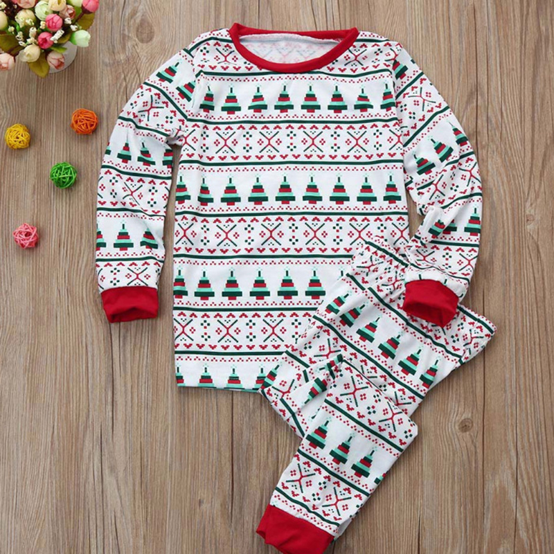 Lovely Family Printed White Girls Two-piece Pants Set 
Lovely Family Printed White Girls Two-piece Pants Set