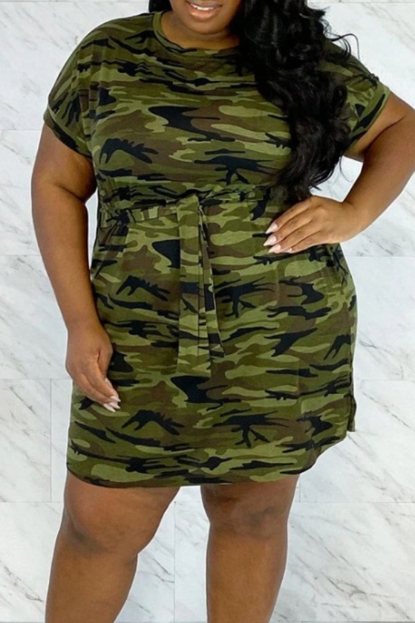 lovely Casual Camo Print Army Green Mini Plus Size Dress, Army green camouflag
lovely Casual Camo Print Army Green Mini Plus Size Dress, Army green camouflag