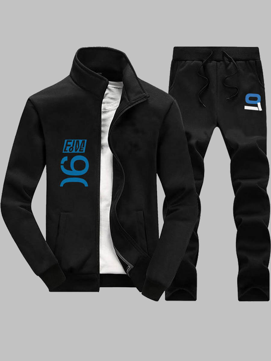 lovely Sportswear Letter Print Zipper Design Black Men Two-piece Pants Set
lovely Sportswear Letter Print Zipper Design Black Men Two-piece Pants Set