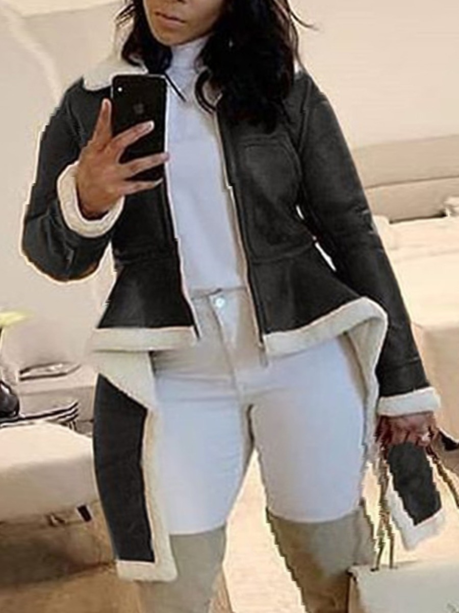 lovely Stylish Turndown Collar Zipper Design Asymmetrical Black Plus Size Coat
lovely Stylish Turndown Collar Zipper Design Asymmetrical Black Plus Size Coat