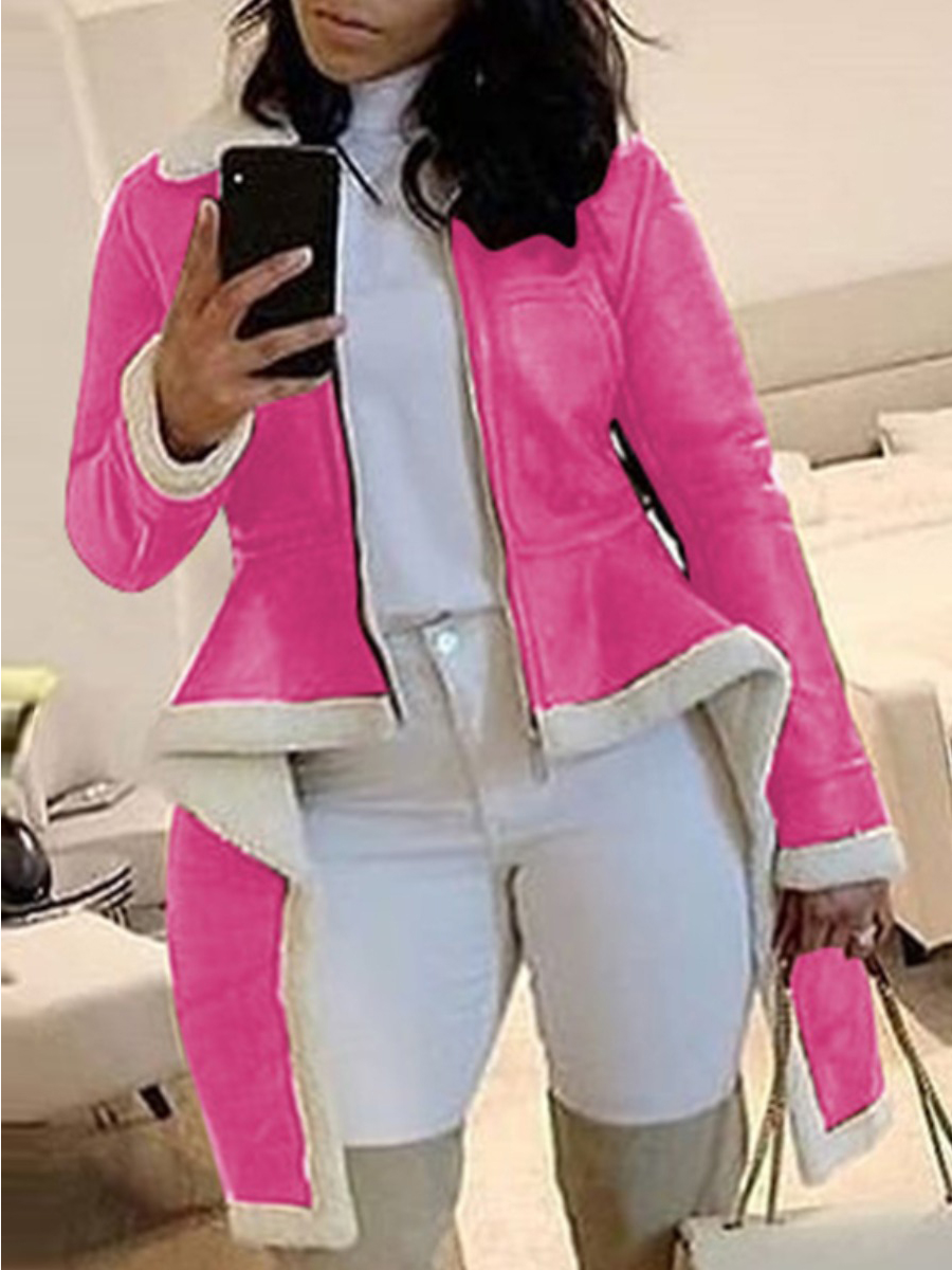 lovely Stylish Turndown Collar Zipper Design Asymmetrical Rose Red Plus Size Coat
lovely Stylish Turndown Collar Zipper Design Asymmetrical Rose Red Plus Size Coat