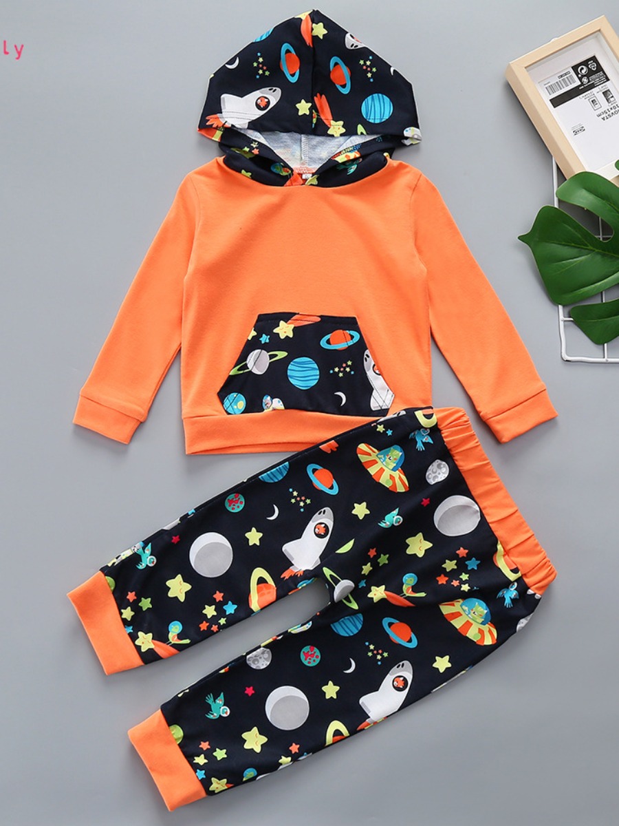 lovely Leisure Hooded Collar Cartoon Print Patchwork Orange Boy Two-piece Pants Set
lovely Leisure Hooded Collar Cartoon Print Patchwork Orange Boy Two-piece Pants Set