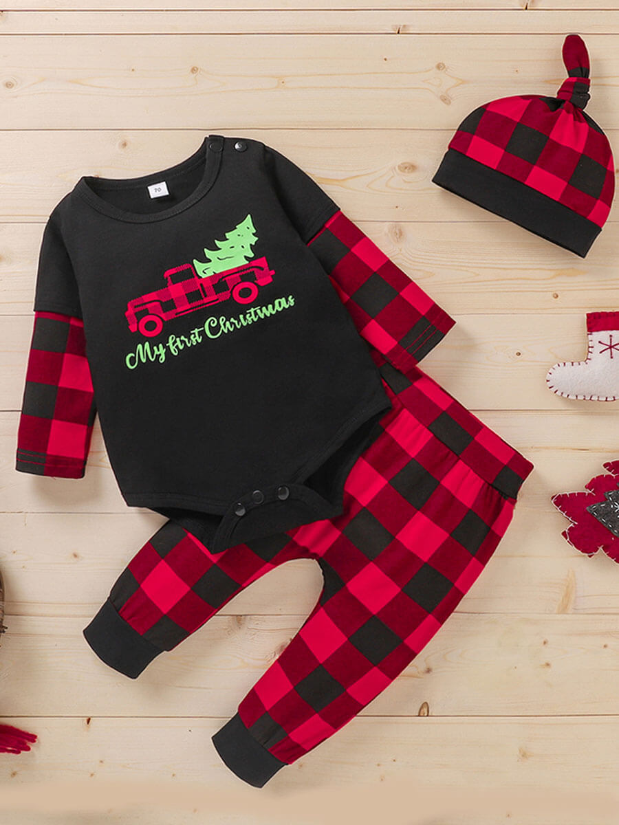 Lovely Sweet Christmas Day Plaid Print Patchwork Black Boy Two Piece Pants Set
Lovely Sweet Christmas Day Plaid Print Patchwork Black Boy Two Piece Pants Set