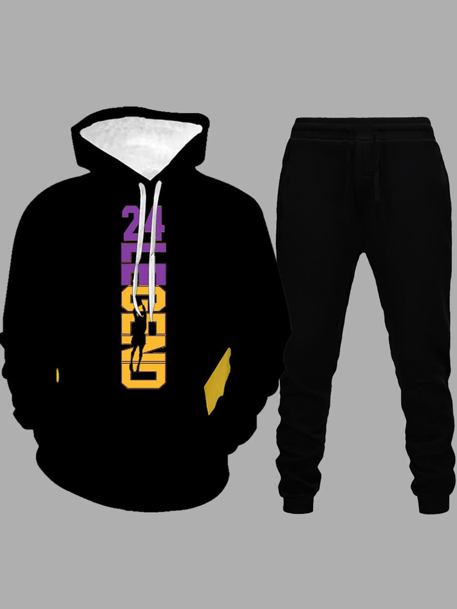 Lovely Casual Hooded Collar Letter Print Black Men Two Piece Pants Set
Lovely Casual Hooded Collar Letter Print Black Men Two Piece Pants Set