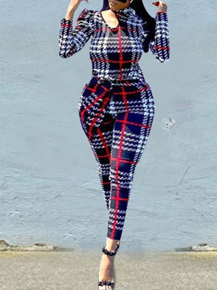Lovely Casual Plaid Print Hollow-out Deep Blue Plus Size One-piece Jumpsuit
Lovely Casual Plaid Print Hollow-out Deep Blue Plus Size One-piece Jumpsuit