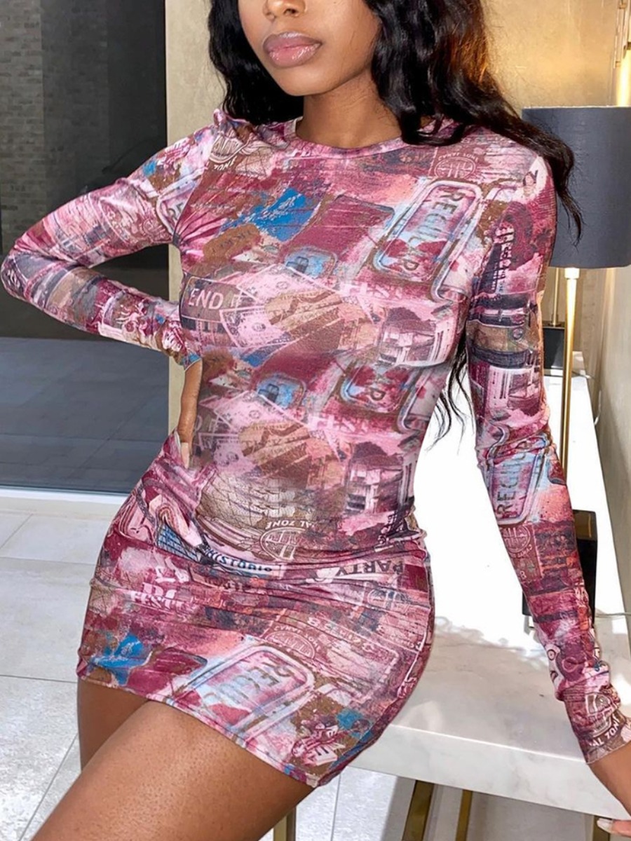 Lovely Sexy Letter Print Patchwork Dull Red Mini Dress(No-positioning Printing
Lovely Sexy Letter Print Patchwork Dull Red Mini Dress(No-positioning Printing