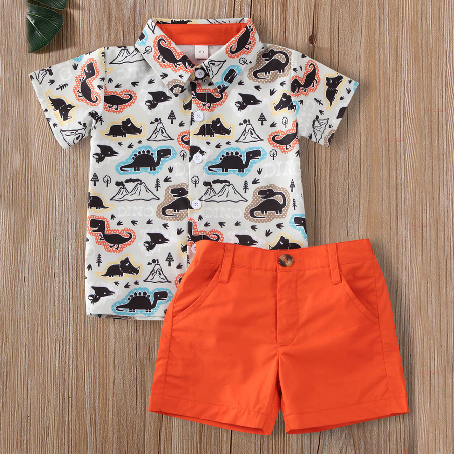 Lovely Boy Casual Turndown Collar Graffiti Print Orange Red Two Piece Shorts Set
Lovely Boy Casual Turndown Collar Graffiti Print Orange Red Two Piece Shorts Set