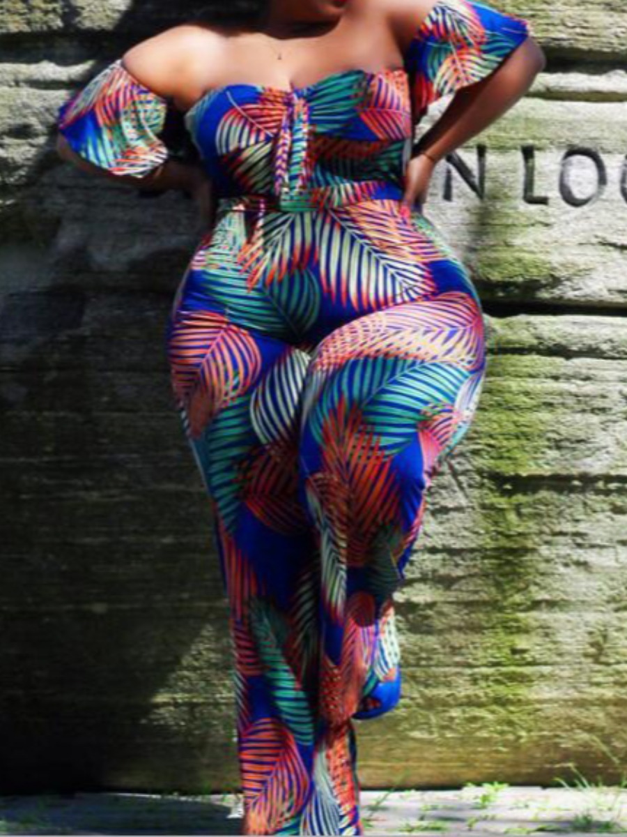 Lovely Plus Size Boho Floral Print Bandage Design Multicolor One-piece Jumpsuit, Multi
Lovely Plus Size Boho Floral Print Bandage Design Multicolor One-piece Jumpsuit, Multi