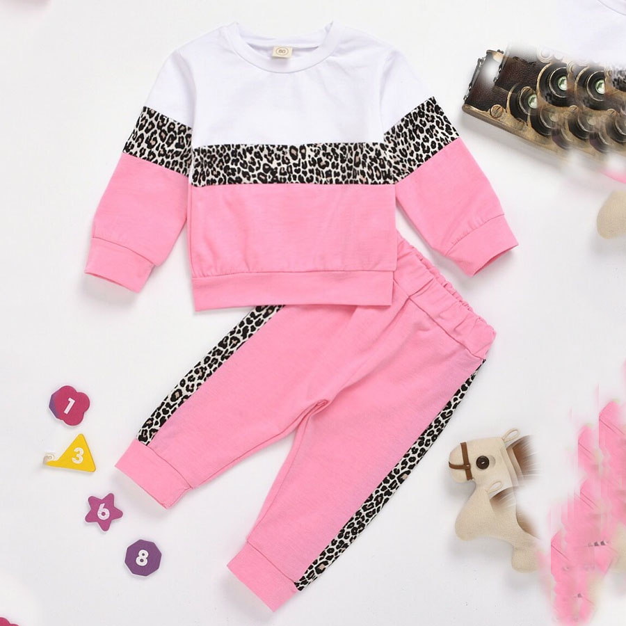LW COTTON Girl Sportswear O Neck Leopard Print Patchwork Pink Two-piece Pants Set
LW COTTON Girl Sportswear O Neck Leopard Print Patchwork Pink Two-piece Pants Set