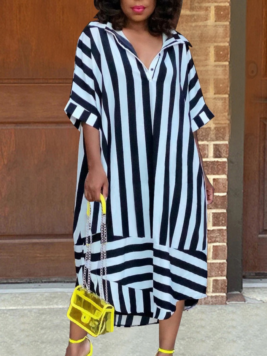 Lovely Casual V Neck Striped Black Knee Length Shirt Dress (Without Belt), Black stripe
Lovely Casual V Neck Striped Black Knee Length Shirt Dress (Without Belt), Black stripe