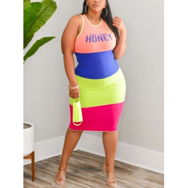Lovely Plus Size Casual Letter Print Color-lump Pink Knee Length Dress
Lovely Plus Size Casual Letter Print Color-lump Pink Knee Length Dress