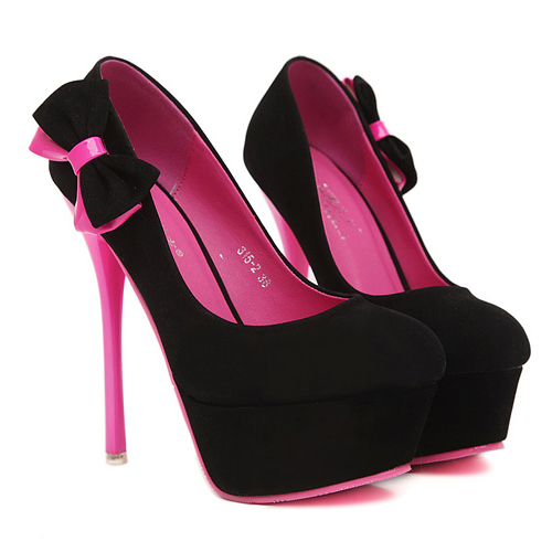 red suede heels closed toe