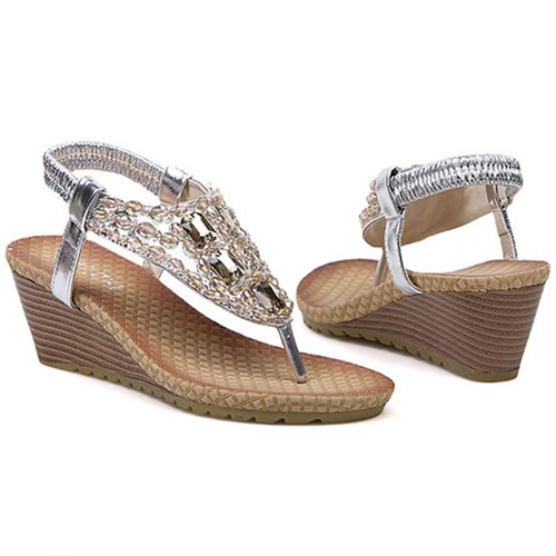 cheap silver flip flops