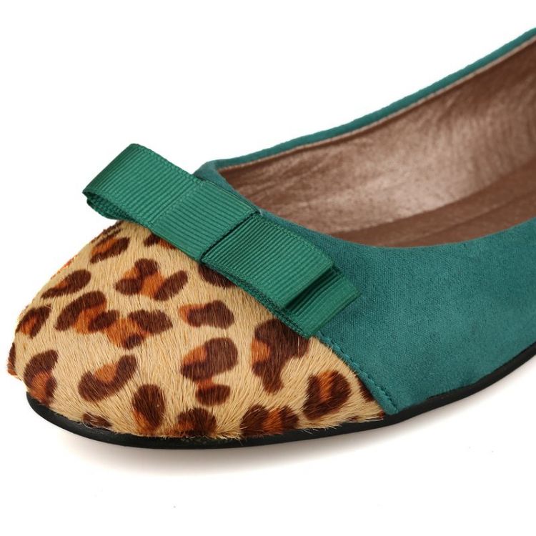 green peep toe flats