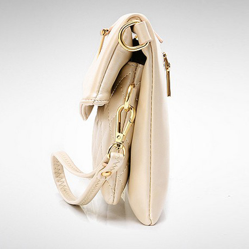 Cheap Fashion Zipper Design Solid White PU Clutches Bag_Clutches Bags