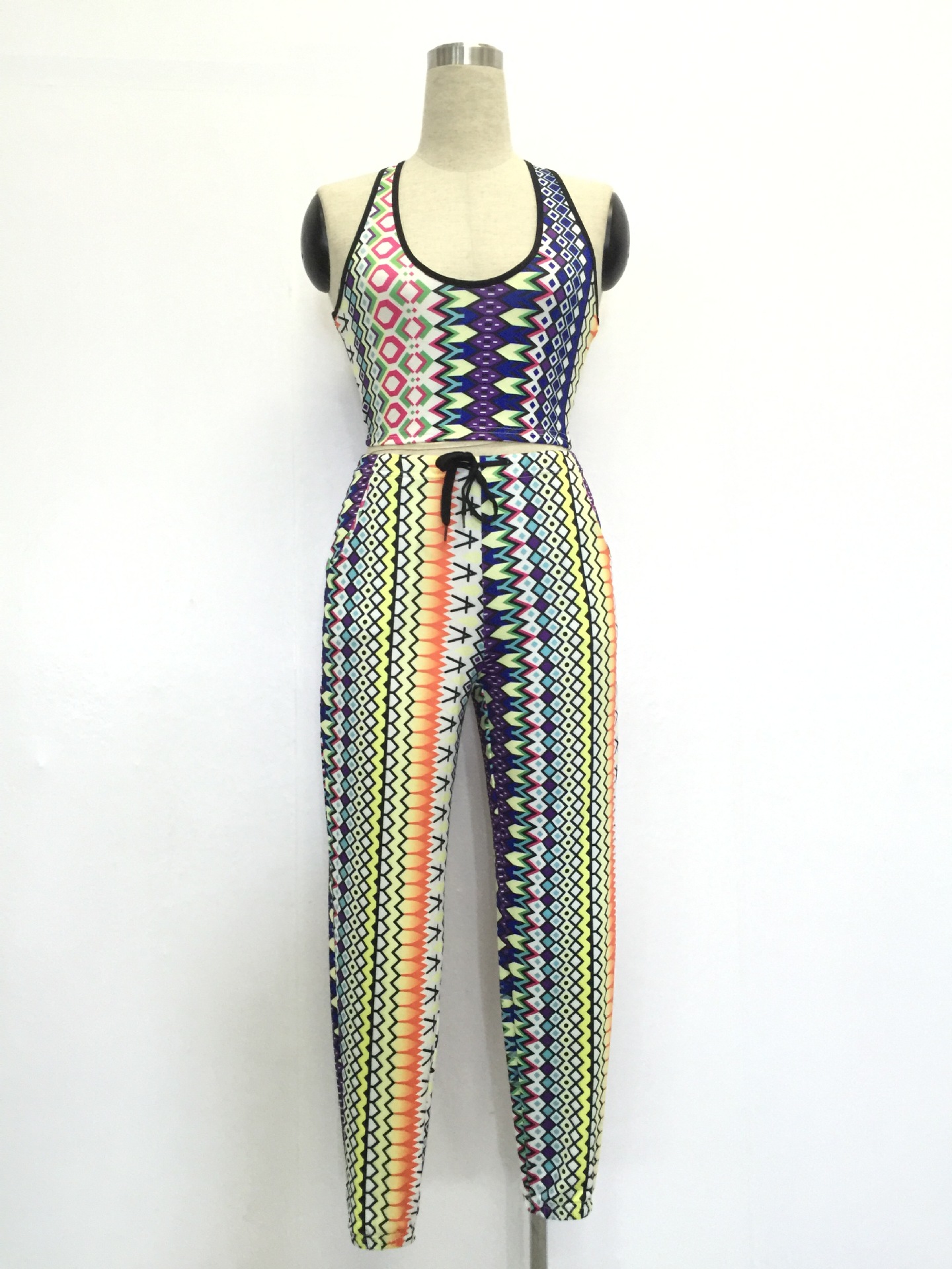 Euramerican Ushaped Neck Bandage Printed Qmilch Onepiece Loose