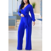 Healthy Fabric Solid Loose Jumpsuits