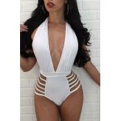 Polyester Solid One Pieces