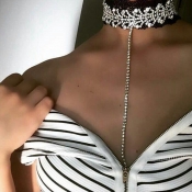 Fashion Silver Crystal Necklace