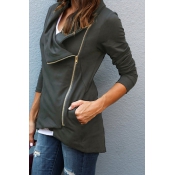 Lovely Young And Beautiful Zipper Coat