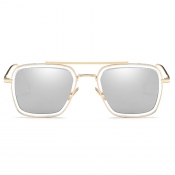 Fashion Hollow-out Gold PC Sunglasses