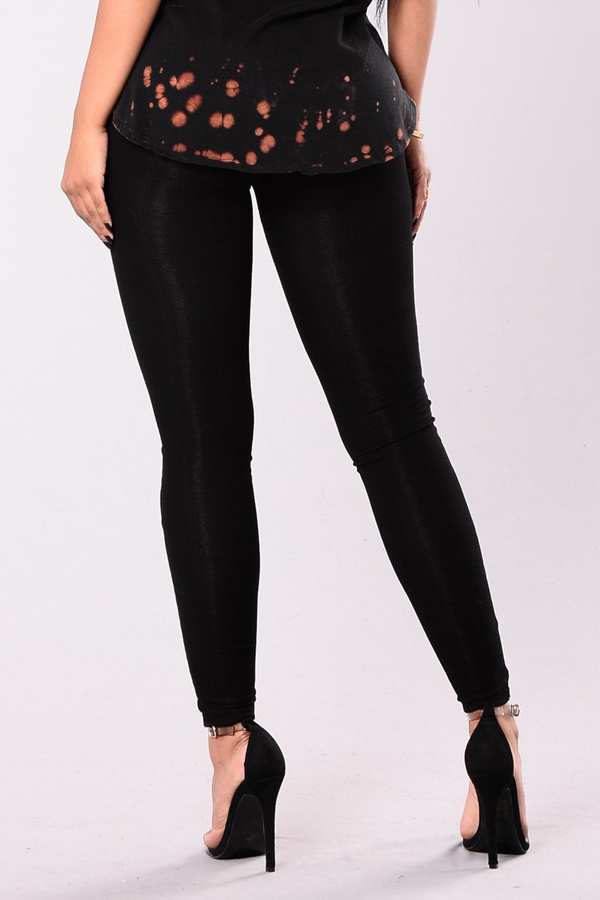 black polyester pants