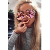 Lovely Fashion Hollow-out Pink PC Sunglasses