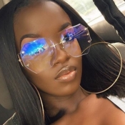 Lovely Fashion Clear Luctte Metal Sunglass