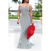 Lovely Sexy Backless Hollow-out Mutil Floor length