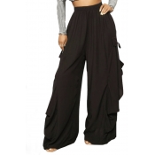 Lovely Casual Loose Black Pants