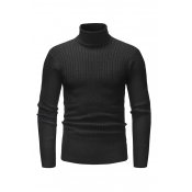 Lovely Casual Long Sleeves Black Knitting Sweaters