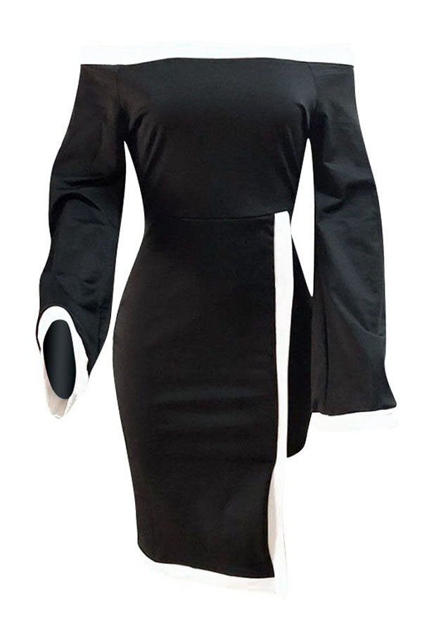 Black knee length dresses canada online