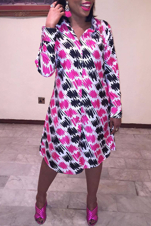 

Lovely African Printed Multicolor Knee Length Dress