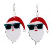 Lovely Fashion Santa Claus Red Earring