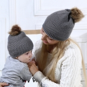 Lovely Fashionable Grey Hats (Parent-child Cap)