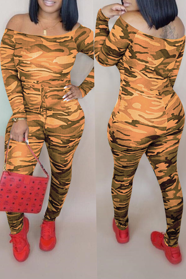 

Lovely Casual Camouflage Printed Croci One-piece Jumpsuit