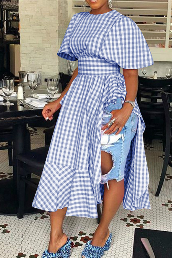 

Lovely Trendy Asymmetrical Blue Shirts