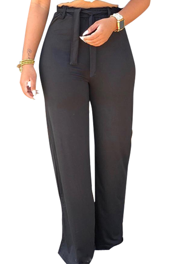 black high waist pant