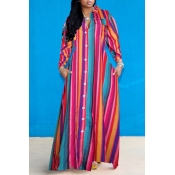 Lovely Casual Striped Loose Multicolor Ankle Lengt