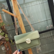 Lovely Trendy Chain Green Messenger Bag