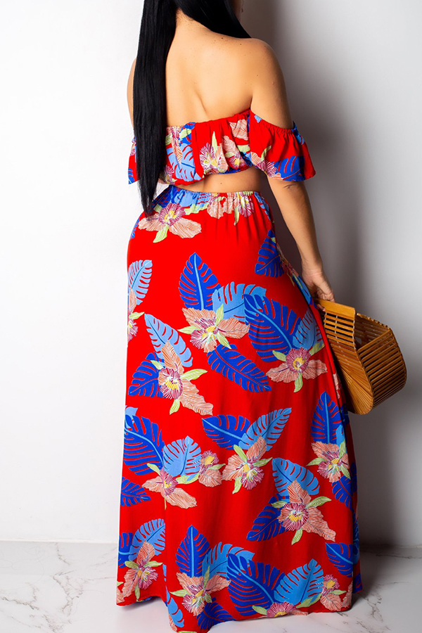 floral two piece skirt