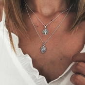 Lovely Stylish Hollow-out Silver Necklace