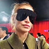 Lovely Fashion Black Metal Sunglasses