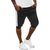 Lovely Casual Mid Waist Black Shorts