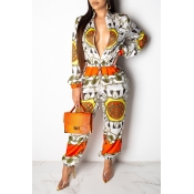 Lovely Stylish Printed Multicolor One-piece Jumpsu