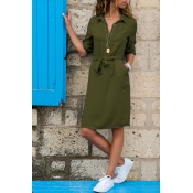 Lovely Casual Turndown Collar Buttons Design Lace-