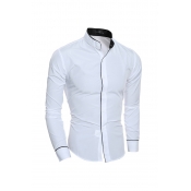 Lovely Stylish Patchwork White Shirt