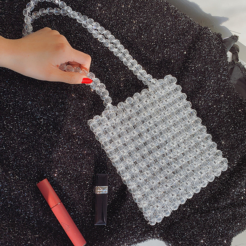 

Lovely Stylish White PVC Messenger Bag